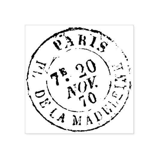  Frans Postmark Junk Journal Paris Craft Rubberstempel (Afrduk)