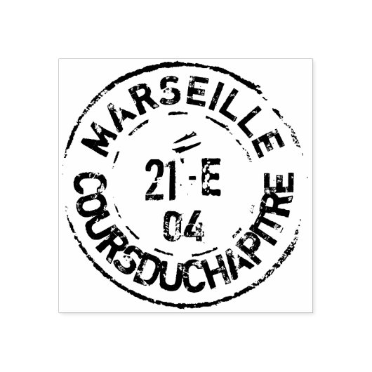  Frans postmerk Marseille Scrapbook Rubber Rubberstempel (Afrduk)