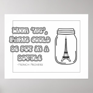 Frans Proverb Coloring Poster