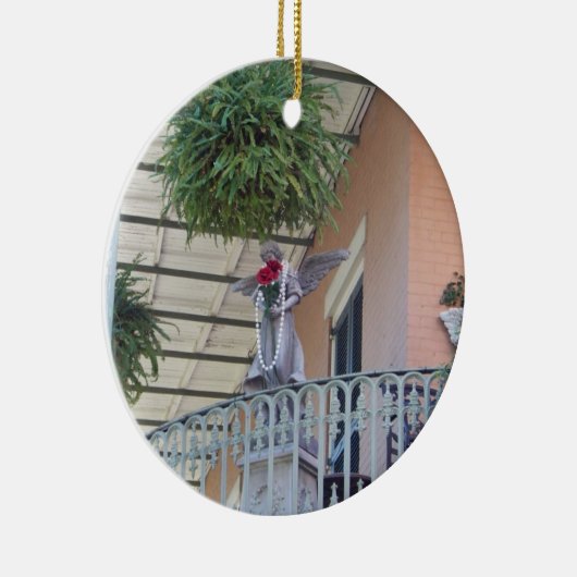 Frans Quarter Angel Keramisch Ornament (Rechts)