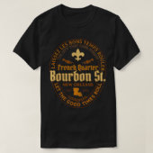 Frans Quarter Bourbon St New Orleans Souvenir Gif T-shirt (Design voorkant)