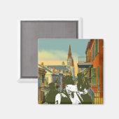 Frans Quarter Brass Band New Orleans Magneet (Voorkant / Achterkant)