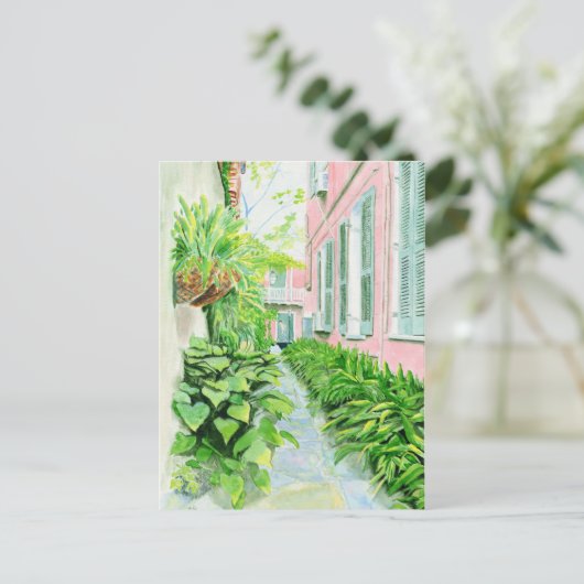 Frans Quarter Courtyard Briefkaart (Staand voorkant)