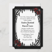 Frans Quarter Gothic Wedding Theme Kaart (Voorkant)
