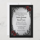 Frans Quarter Gothic Wedding Theme Kaart (Voorkant)