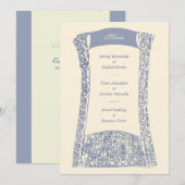 Frans Quarter Ironwork Wedding Event Menu (Voorkant / Achterkant)