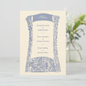 Frans Quarter Ironwork Wedding Event Menu (Staand voorkant)