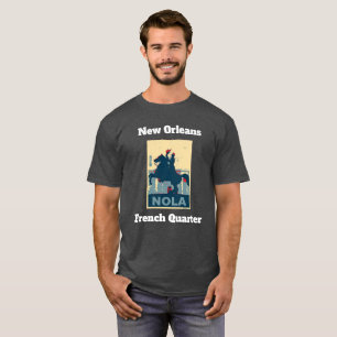 Frans Quarter Jackson Square Add Text T-shirt