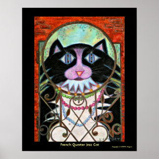 Frans Quarter Jazz Cat Poster