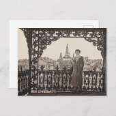 Frans Quarter Lace Balcony Briefkaart (Voorkant / Achterkant)