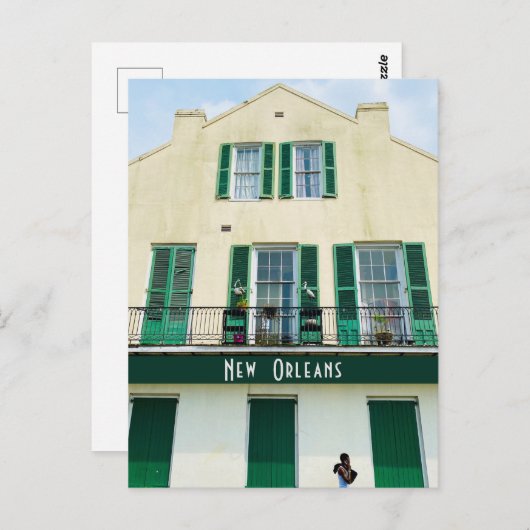 Frans Quarter New Orleans Briefkaart (Voorkant / Achterkant)