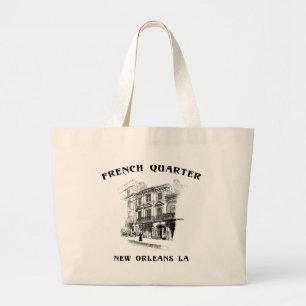 Frans Quarter New Orleans Grote Tote Bag