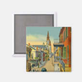 Frans Quarter New Orleans Magneet (Voorkant / Achterkant)