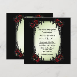 Frans Quarter Victoriaans / Gothic Theme Wedding I Kaart