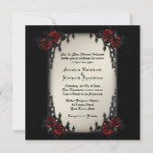 Frans Quarter Victoriaans/Gothic Theme Wedding Kaart (Voorkant)