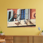 frans raam kunst canvas print (Insitu (Woonkamer))