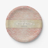  Frans Regency Lace Wedding Decor Papieren Bordje (Voorkant)