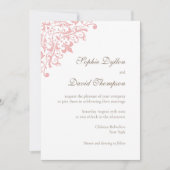 Frans Regency Pink Fleur de Lis Pattern Kaart (Voorkant)