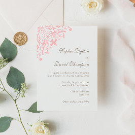 Frans Regency Pink Fleur de Lis Pattern Kaart