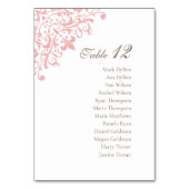 Frans Regency Pink Fleur de Lis Pattern Wedding Kaart (Voorkant)