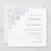 Frans Regent Paars Fleur de Lis Square Kaart (Voorkant)