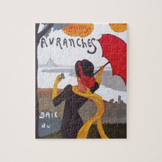 Frans reisblad ad 1910 Illustration Old Legpuzzel (Verticaal)