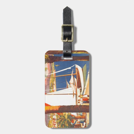  Frans reisbureau Cote D'Azur Bagagelabel (Voorkant verticaal)