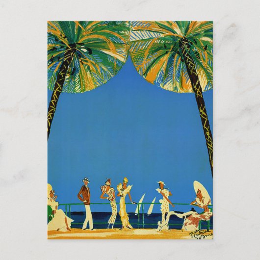  Frans reisbureau Cote D'Azur Briefkaart (Voorkant)