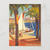 Frans reisbureau Cote D'Azur Briefkaart (Voorkant)