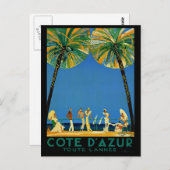  Frans reisbureau Cote D'Azur Briefkaart (Voorkant / Achterkant)