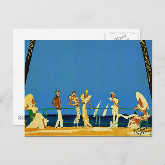 Frans reisbureau Cote D'Azur Briefkaart (Voorkant / Achterkant)