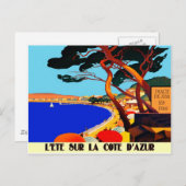  Frans reisbureau Cote D'Azur Briefkaart (Voorkant / Achterkant)