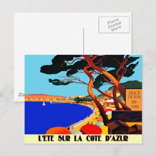  Frans reisbureau Cote D'Azur Briefkaart (Voorkant / Achterkant)