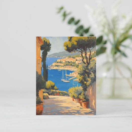  Frans reisbureau Cote D'Azur Briefkaart (Staand voorkant)