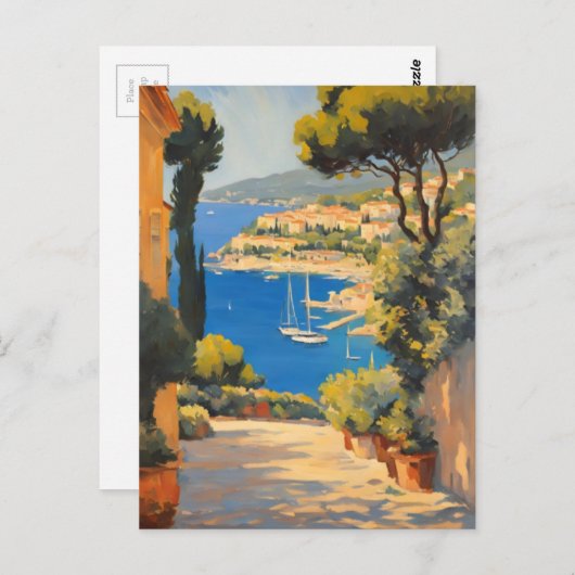 Frans reisbureau Cote D'Azur Briefkaart (Voorkant / Achterkant)