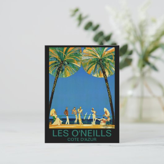  Frans reisbureau Cote D'Azur Briefkaart (Staand voorkant)