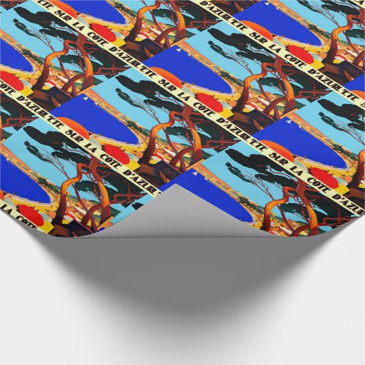  Frans reisbureau Cote D'Azur Cadeaupapier (Hoek)