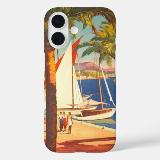  Frans reisbureau Cote D'Azur Case-Mate iPhone Case (Achterkant)