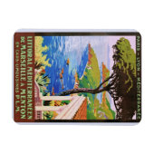  Frans reisbureau Cote d'Azur en Poster Magneet (Horizontaal)