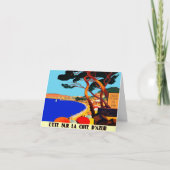 Frans reisbureau Cote D'Azur Feestdagen Kaart (Voorkant)