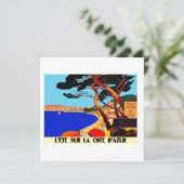  Frans reisbureau Cote D'Azur Feestdagenkaart (Staand voorkant)