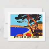  Frans reisbureau Cote D'Azur Feestdagenkaart (Voorkant)