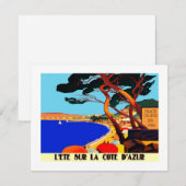  Frans reisbureau Cote D'Azur Feestdagenkaart (Voorkant / Achterkant)