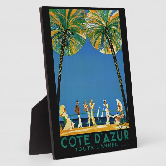 Frans reisbureau Cote D'Azur Fotoplaat (Zijkant)