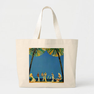  Frans reisbureau Cote D'Azur Grote Tote Bag