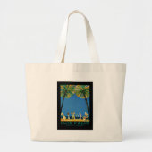  Frans reisbureau Cote D'Azur Grote Tote Bag (Voorkant)