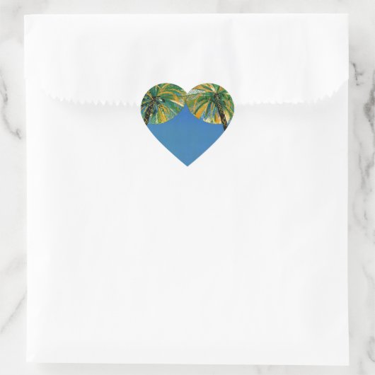  Frans reisbureau Cote D'Azur Hart Sticker (Tas)