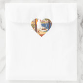  Frans reisbureau Cote D'Azur Hart Sticker (Tas)