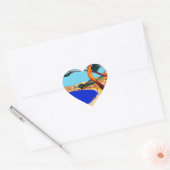  Frans reisbureau Cote D'Azur Hart Sticker (Envelop)