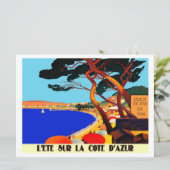  Frans reisbureau Cote D'Azur Kaart (Staand voorkant)